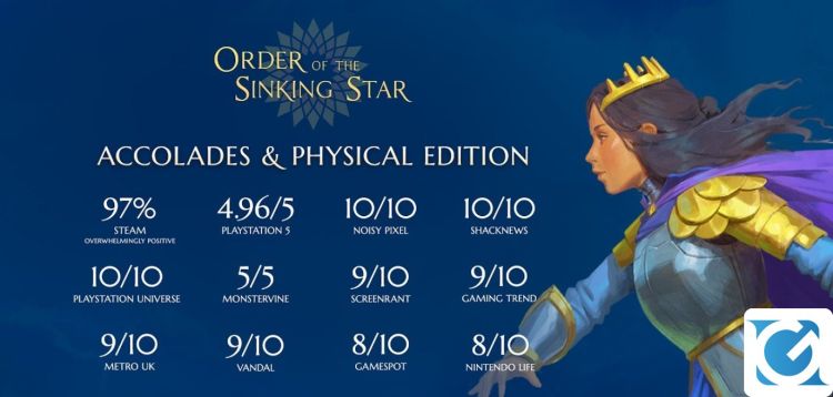 Pubblicato l'accolade trailer di Order of the Sinking Star Pubblicato l'accolade trailer di Order of the Sinking Star