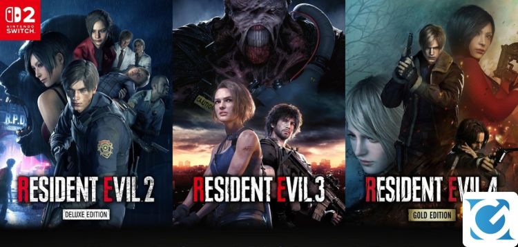 Tre iconici remake di Resident Evil arrivano su Nintendo Switch 2